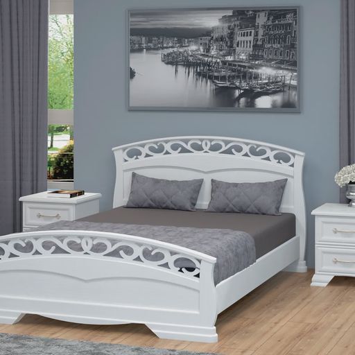 Кровать «Грация-1», белая